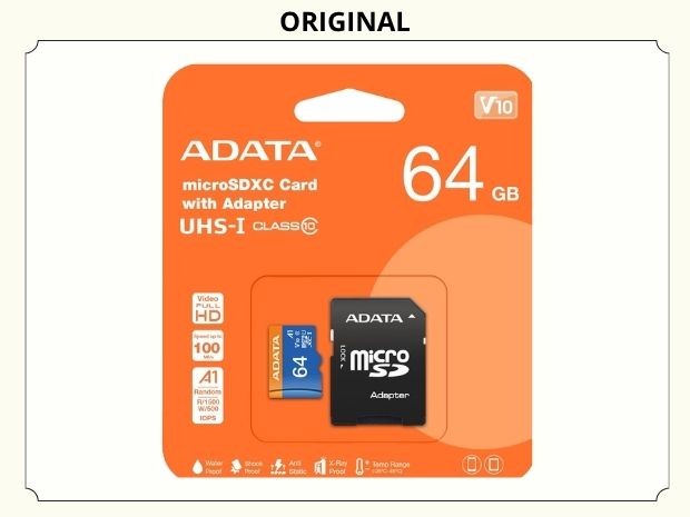 &ua MICRO SD ORIGINAL 64 GB ADATA CLASE 10 AUSDX